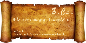 Büchelmayer Csanád névjegykártya